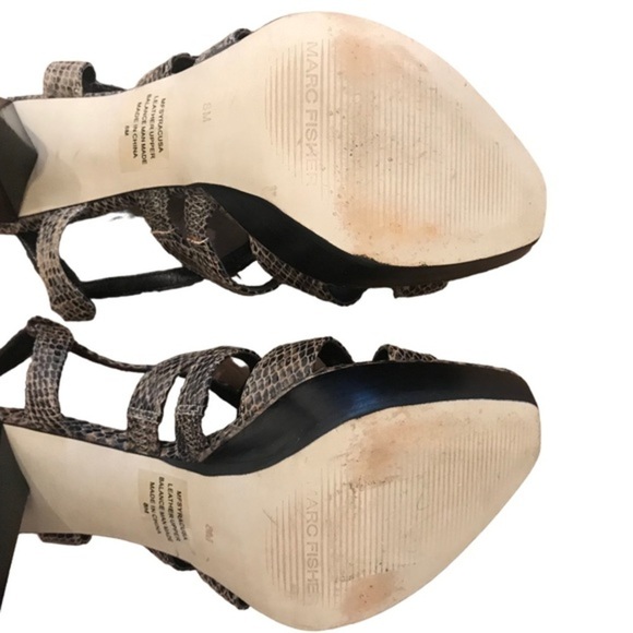 Marc Fishers Snakeskin 4 1/2 Heels Size 8 M - Picture 6 of 10